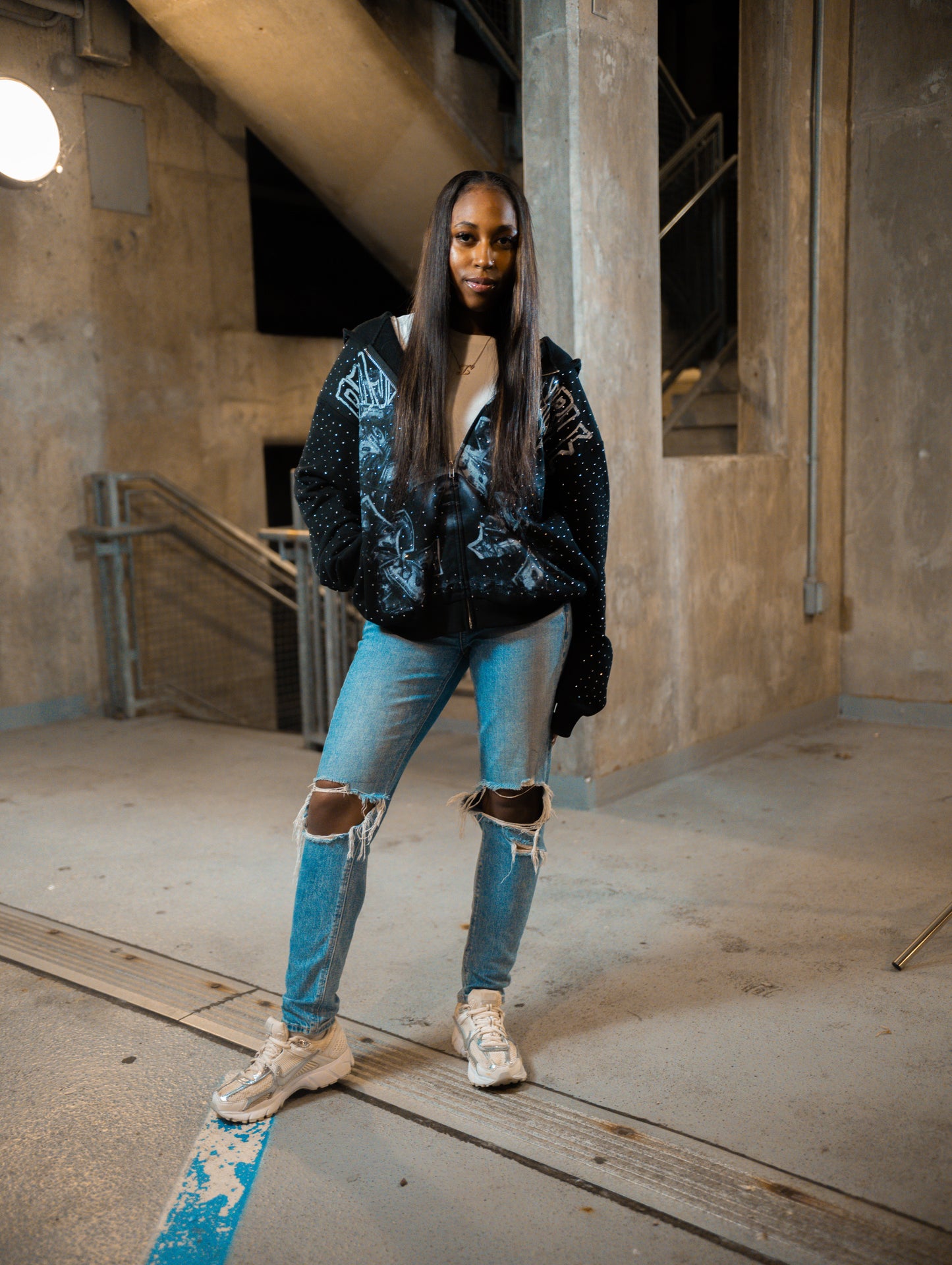 Project Gamble RhineStone Zip-Up