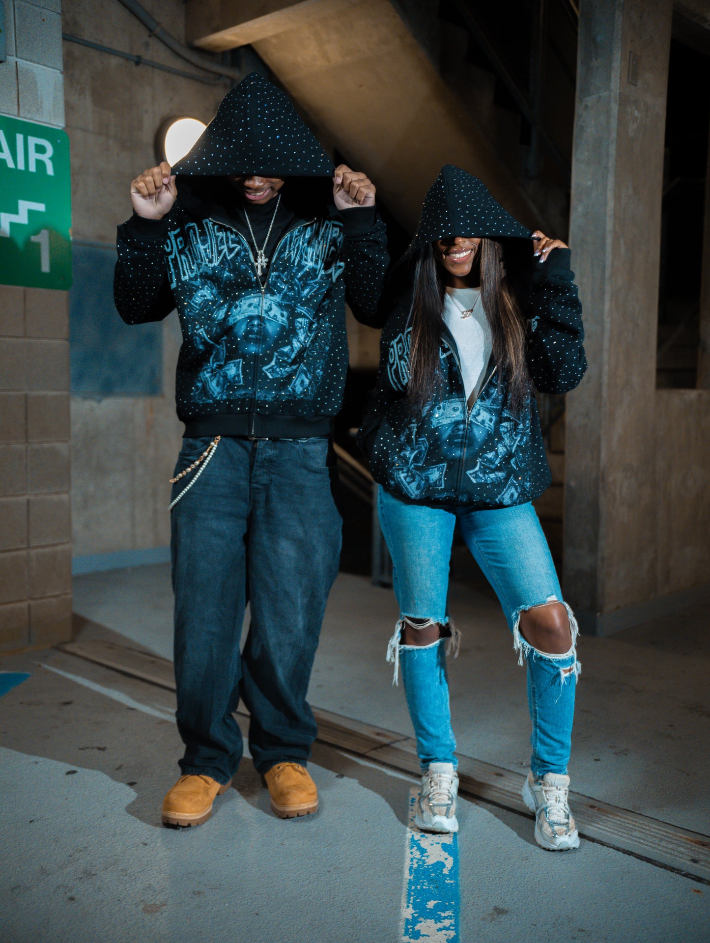 Project Gamble RhineStone Zip-Up